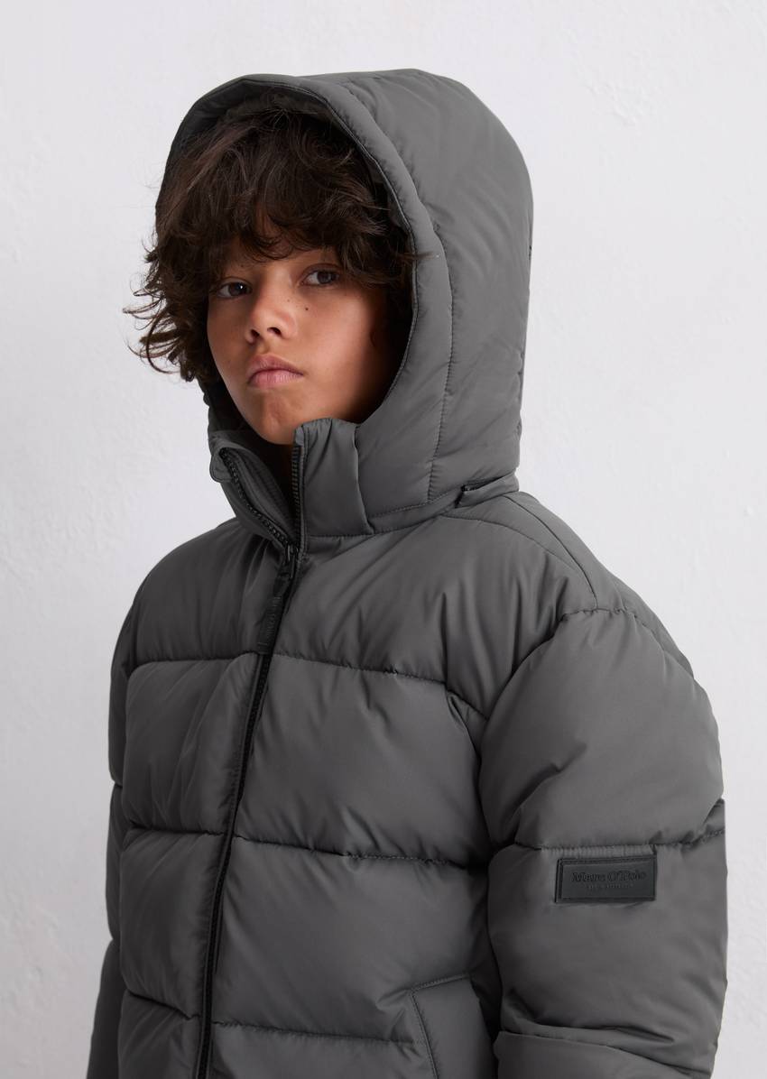 TEENS-BOYS quilted jacket with water-repellent surface