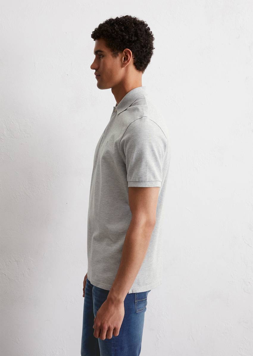 Piqué regular polo shirt Made of pure organic cotton