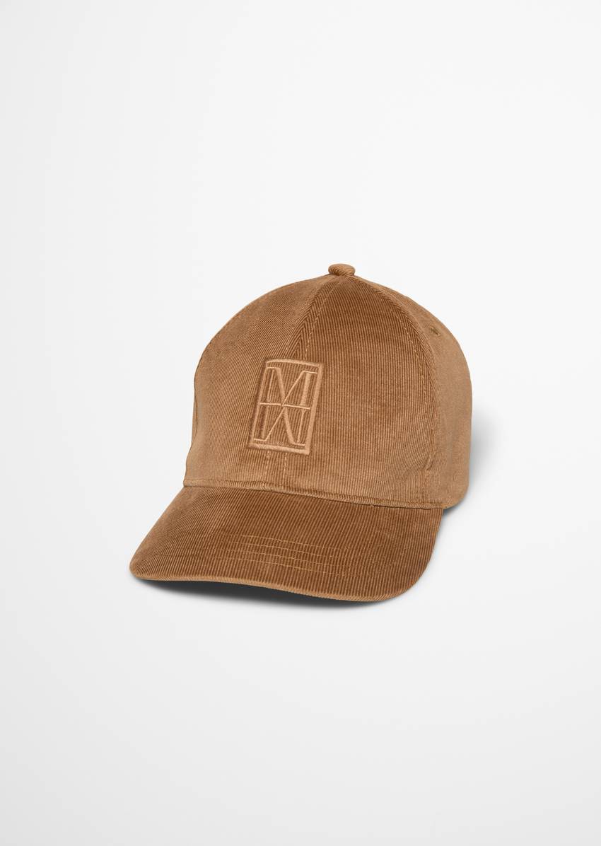 Cord cap made from cotton-modal stretch