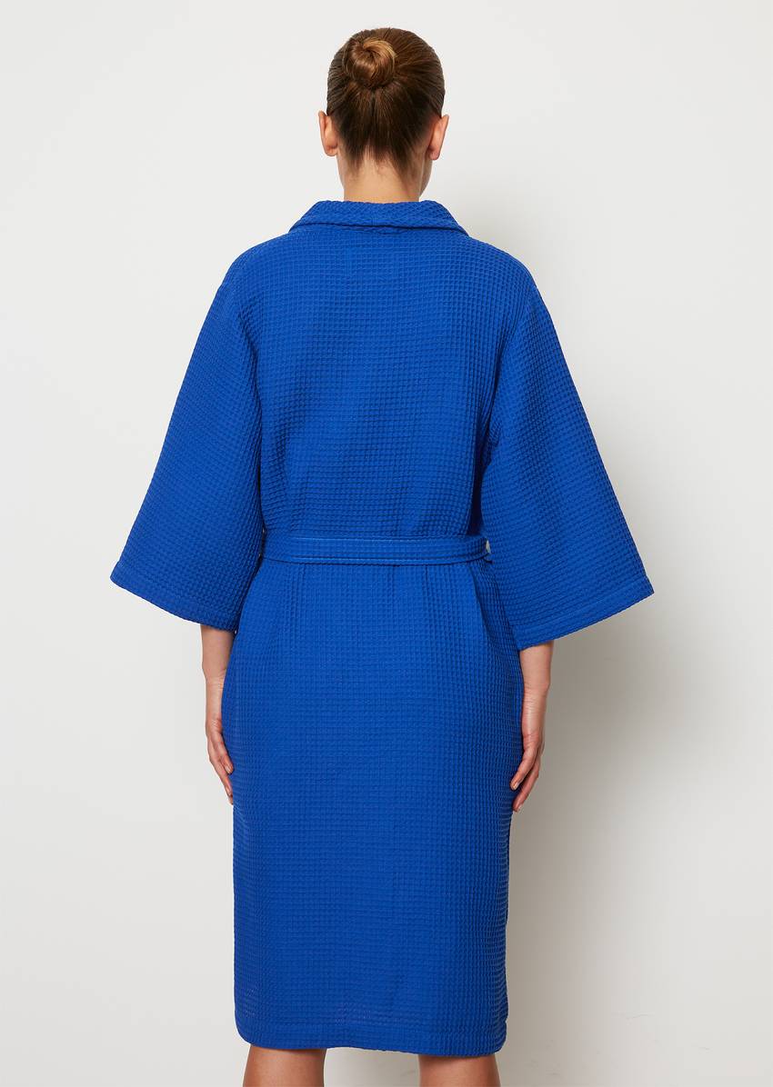 Ladies' bathrobe model Essential from waffle piqué