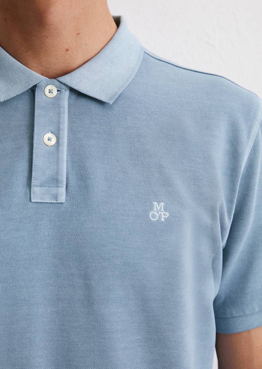Piqué regular polo shirt made from organic cotton