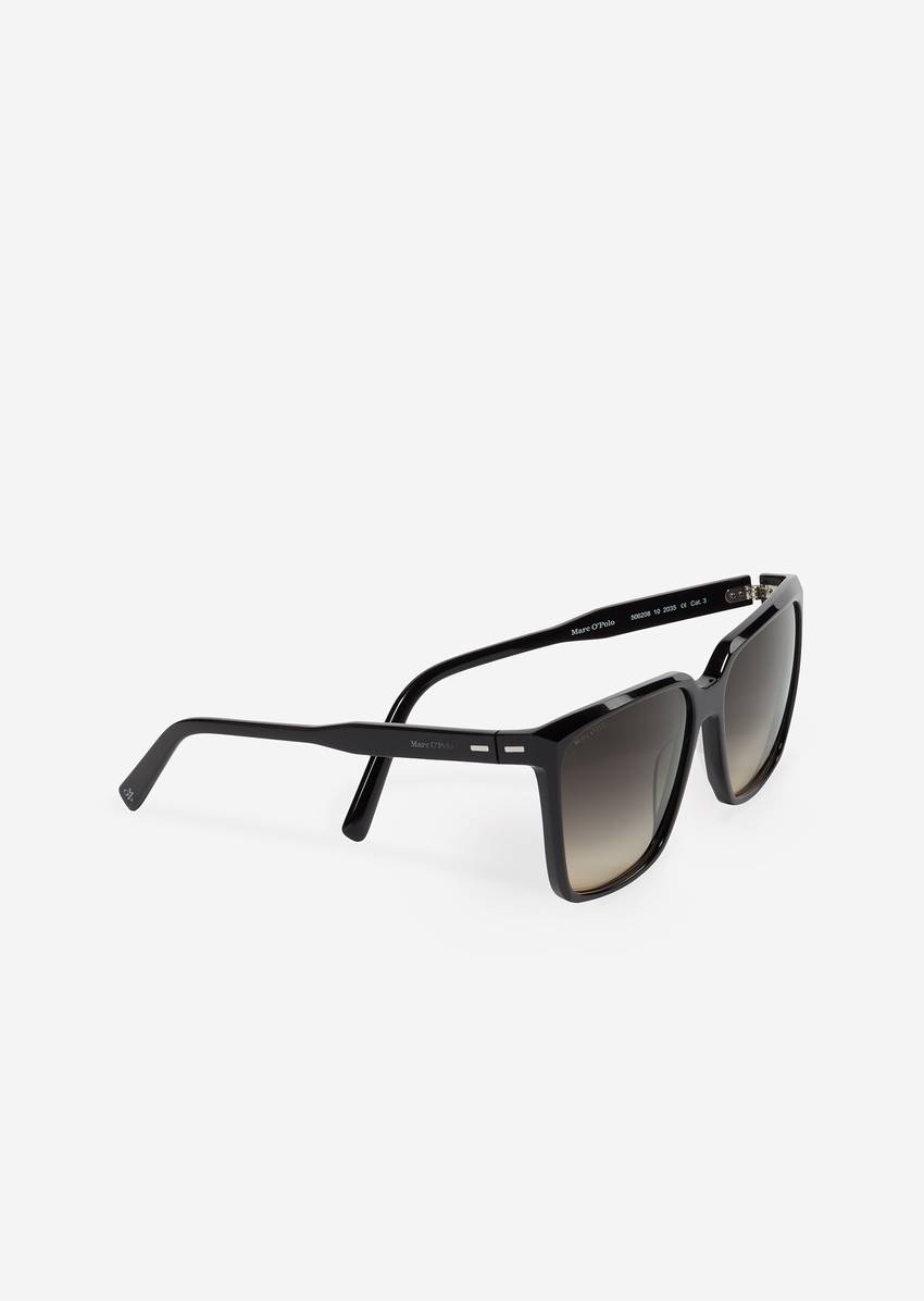 Unisex sunglasses with sturdy bio-acetate frame