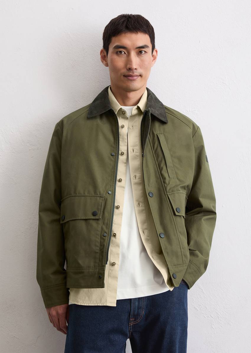 Barn jacket regular made from water-repellent Dry Wax Cotton