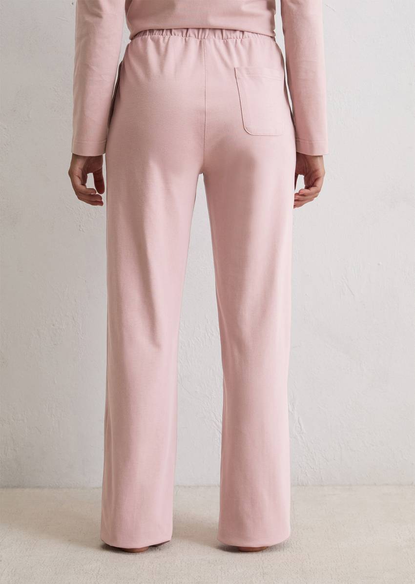 Regular lounge pants in heavyweight jersey