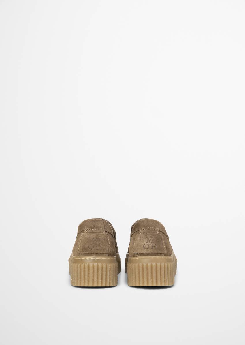 Penny loafer model Bianca with fluffy warm lining