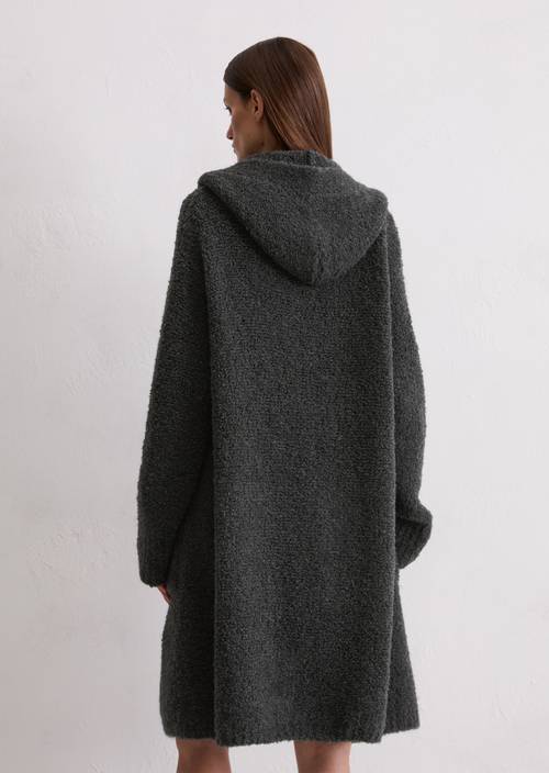 Bouclé cardigan regular made from a virgin wool/alpaca wool mix