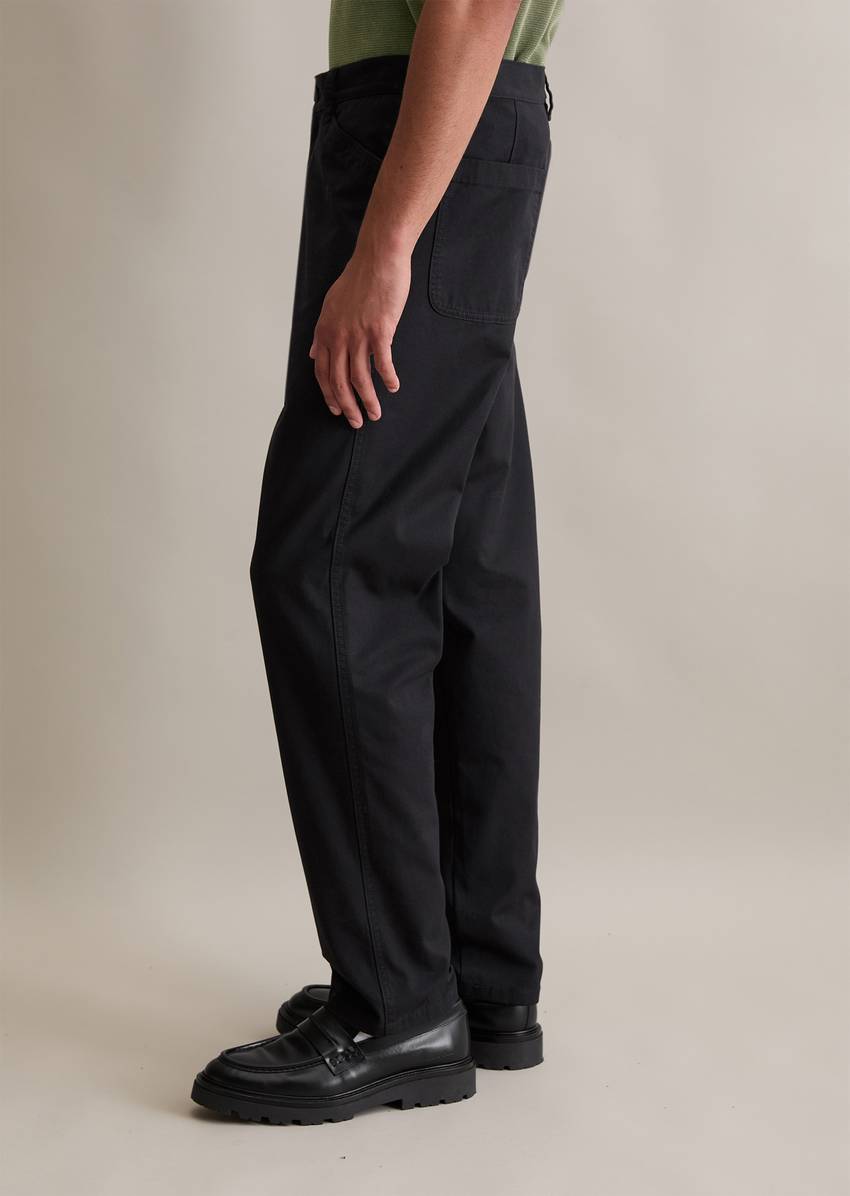 Workwear trousers regular made from robust organic cotton canvas