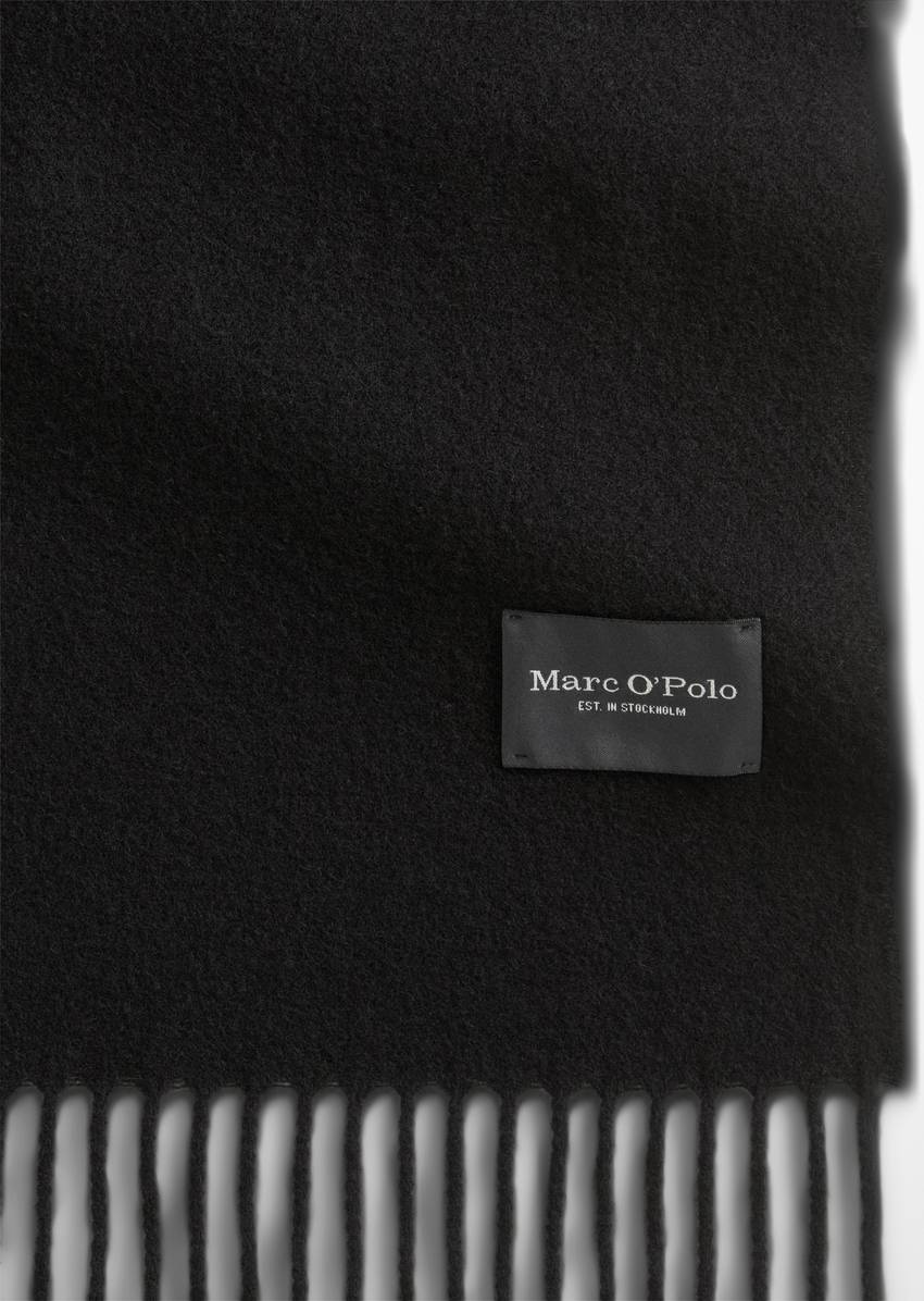 Fringed scarf made from soft new wool