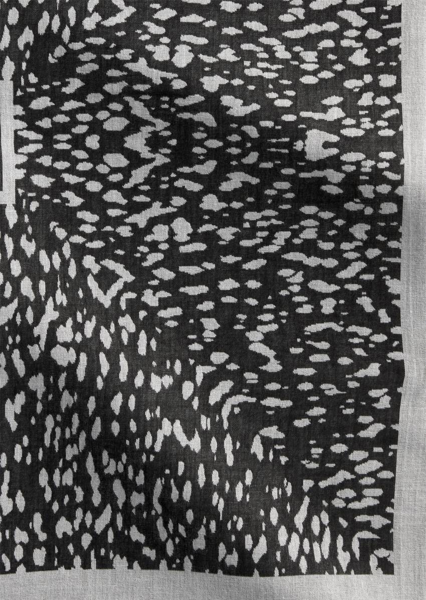 Carré cloth made from organic cotton jacquard