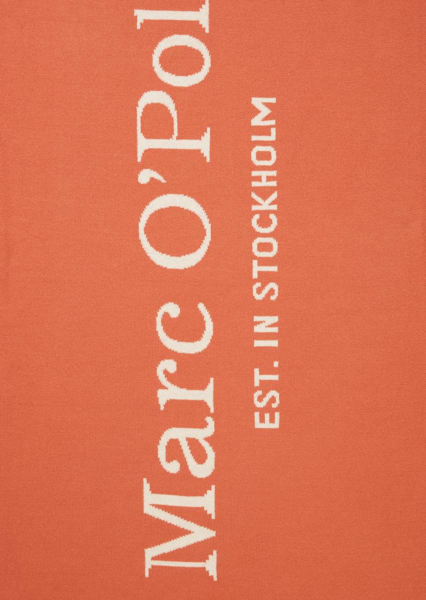 Jacquard statement plaid made from double-knitted organic cotton