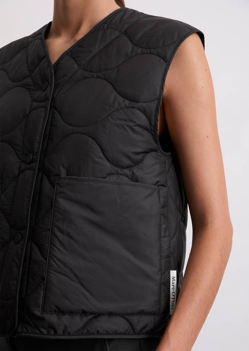 MOP x Function quilted vest made from recycled polyester