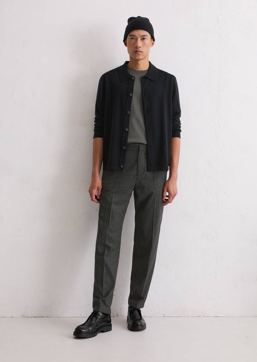 Shirt cardigan regular made from the finest cashmere