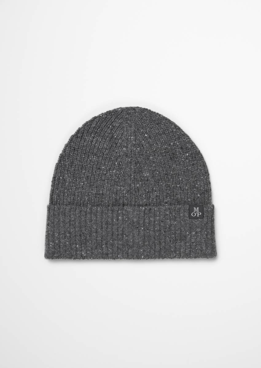 Cap made from a recycled dobby wool mix