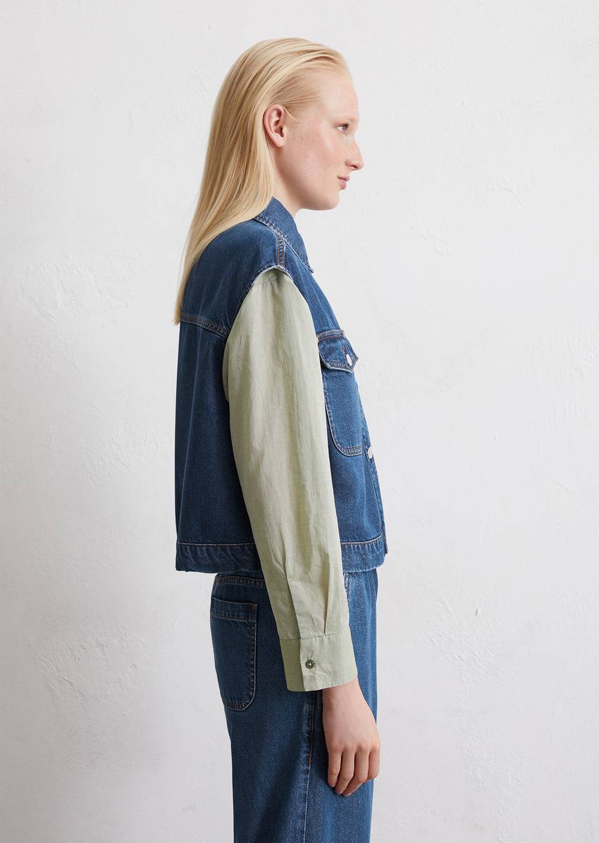 Regular denim vest made from TENCEL™ Lyocell mix