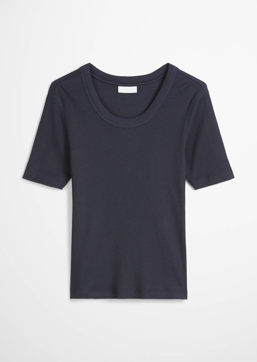 T-shirt slim made from soft organic cotton-modal stretch jersey