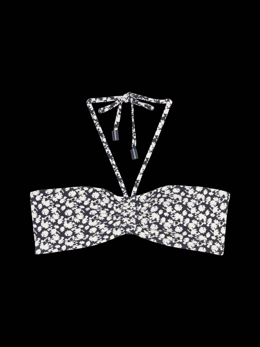 Bandeau bikini top made from recycled material