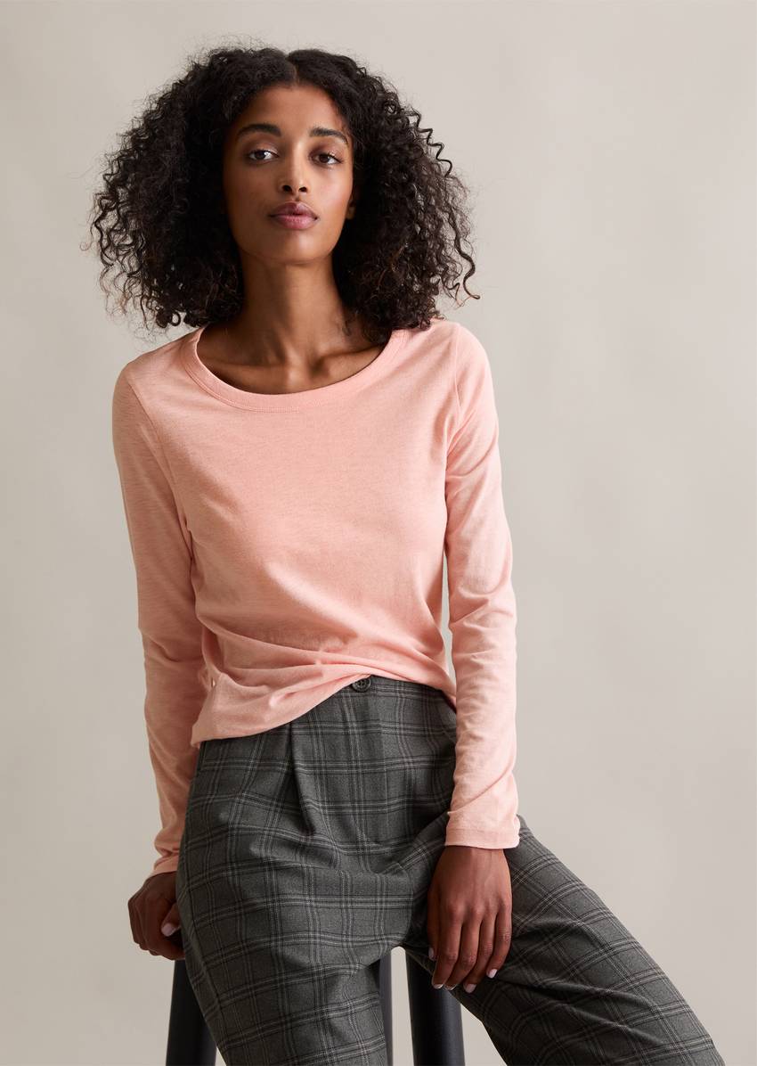 DfC longsleeve slim made from particularly soft slub jersey