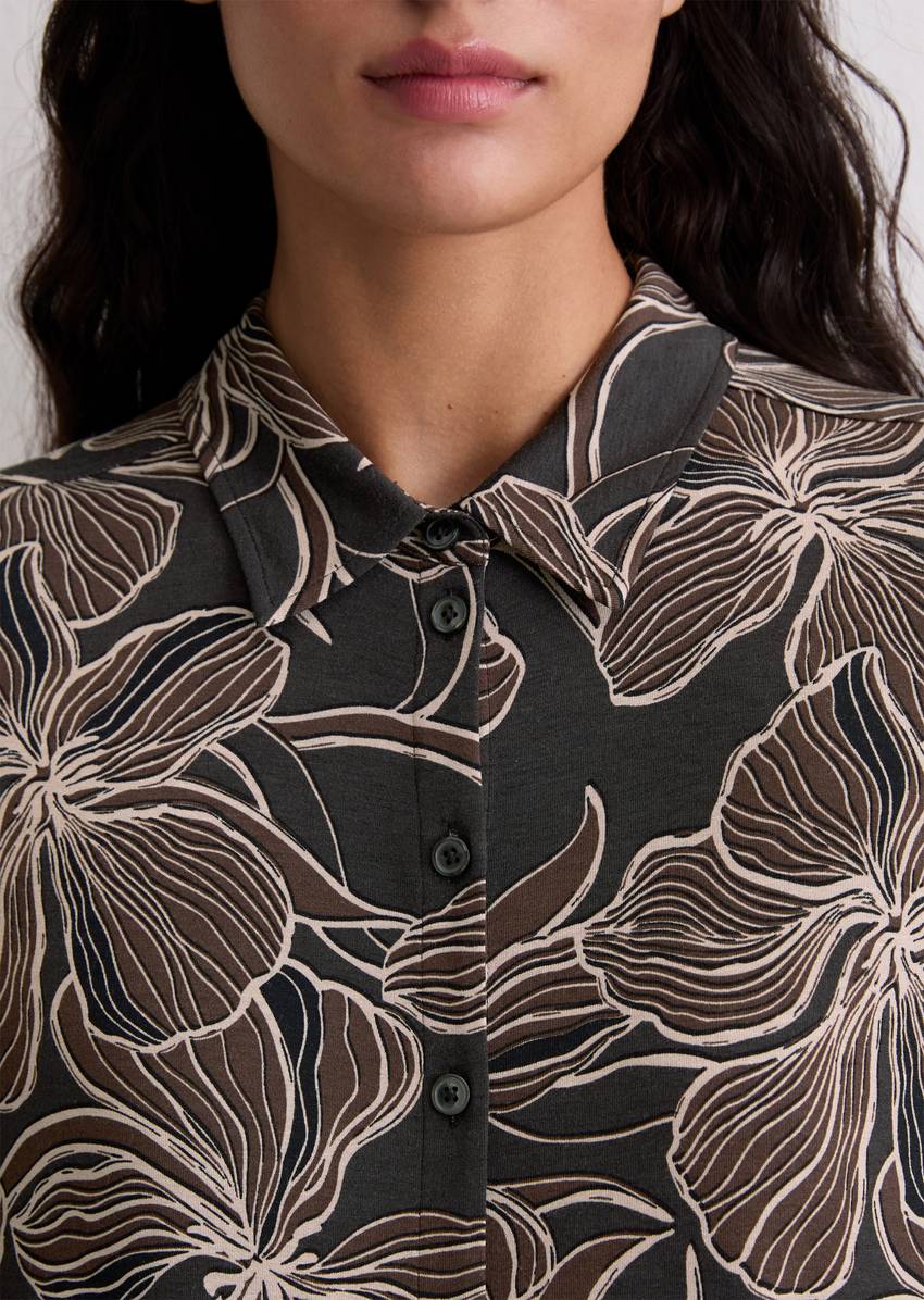 Regular jersey print blouse from LENZING™ ECOVERO™
