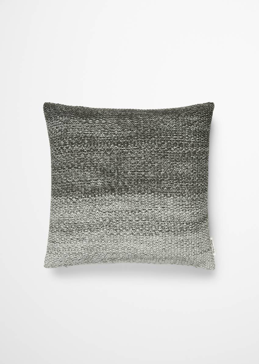 Decorative cushion model Nordic Knit melange made from soft organic cotton
