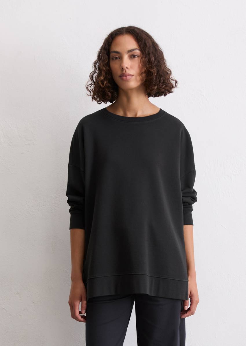 Logo sweatshirt loose made from organic cotton