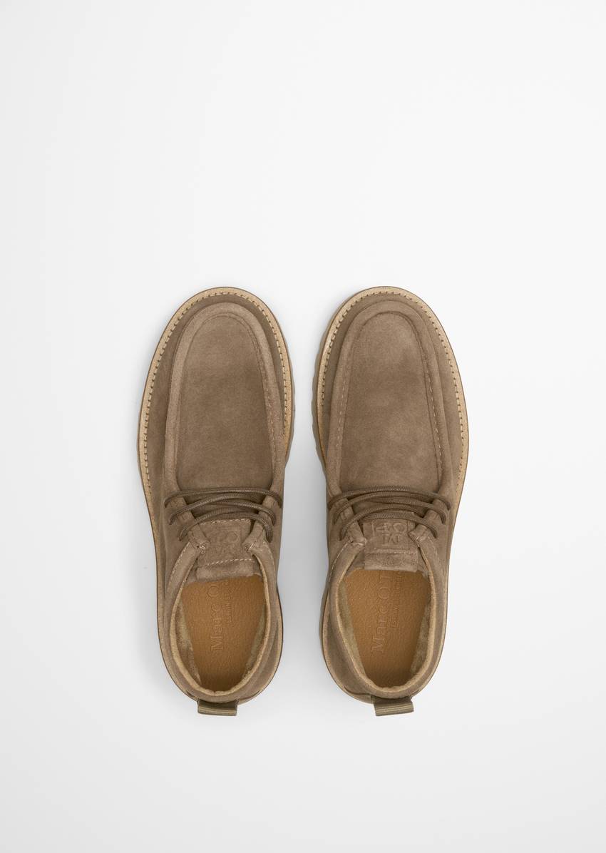 Lace-up boots model Jack made from suede cowhide