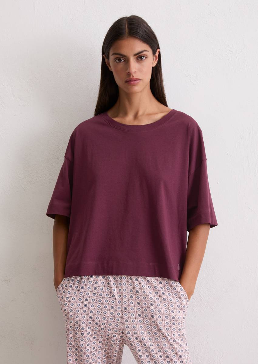 Lounge shirt made from organic cotton jersey
