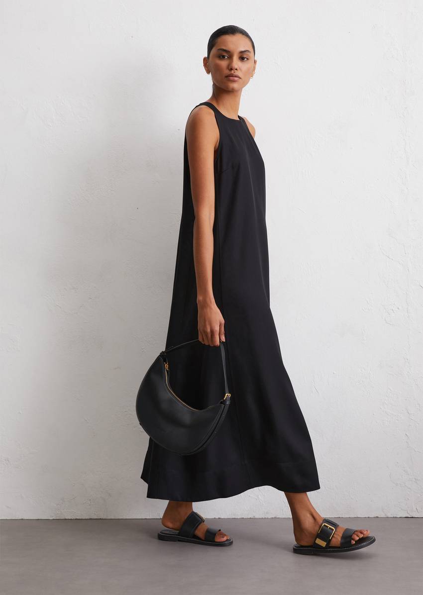 Crossbody bag small made from fine cowhide