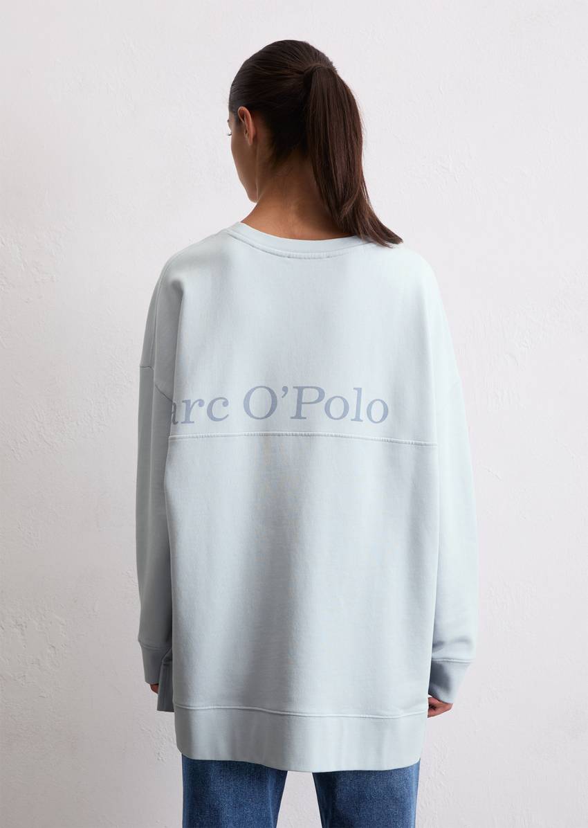 Logo sweatshirt loose made from organic cotton