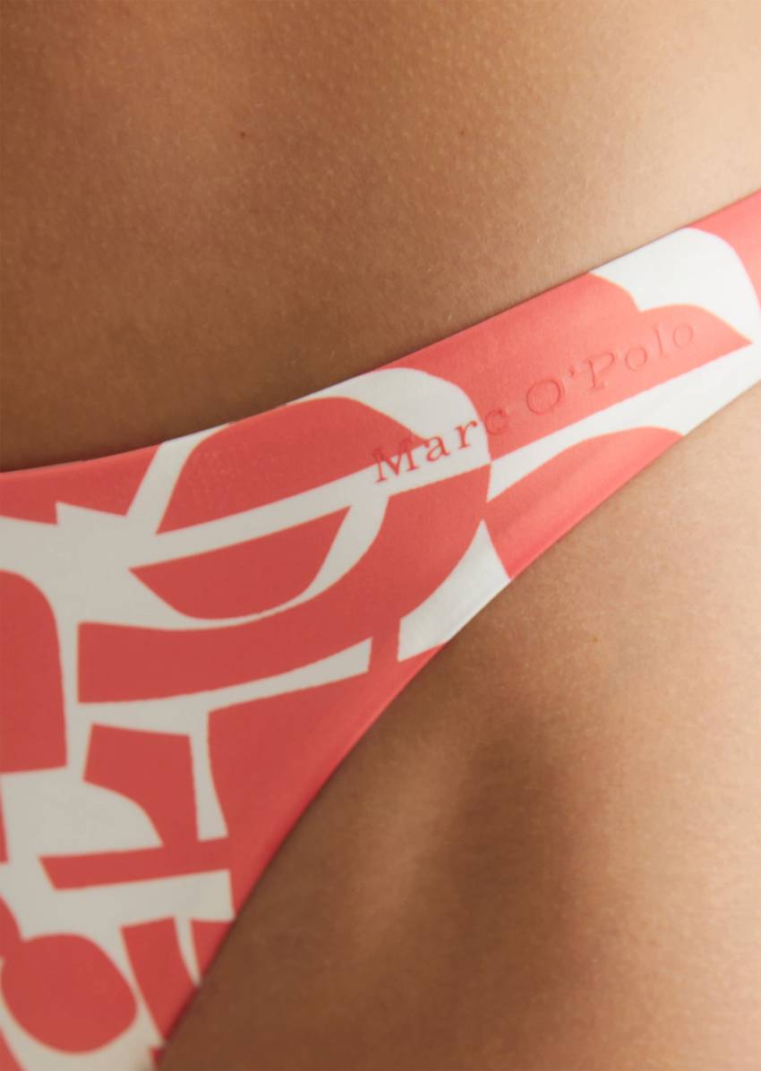 Bikini briefs made from recycled material