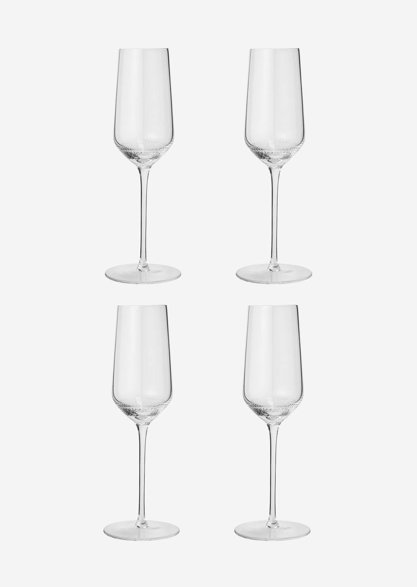 Champagne glass Model Moments in set of 4