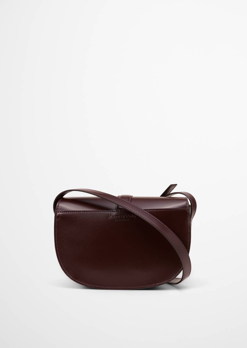 Shoulder bag small with elegant hinged clasp