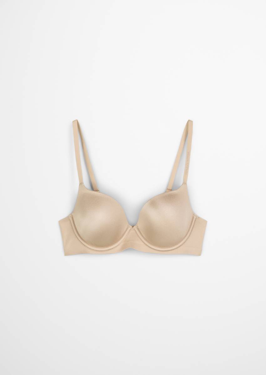 Cup bra made from recycled material