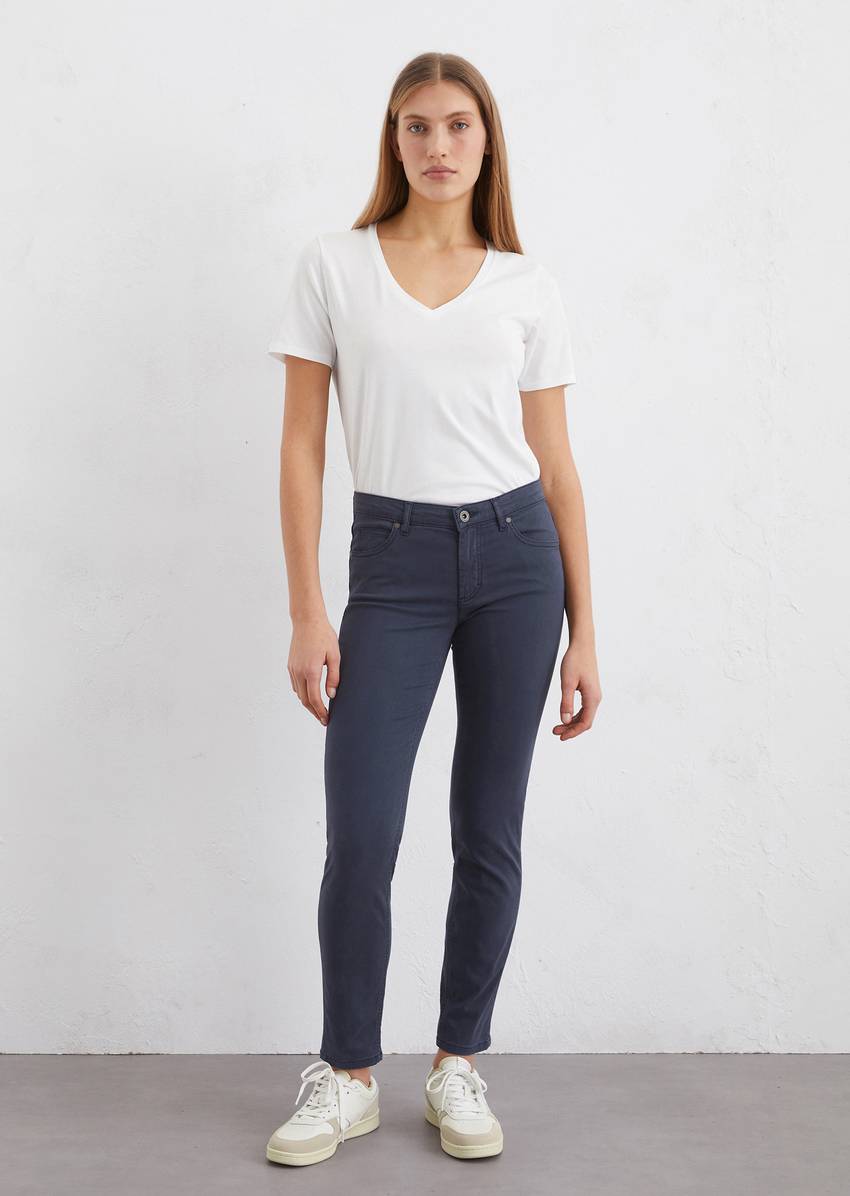 Pants model Lulea slim made from a lyocell-cotton mix