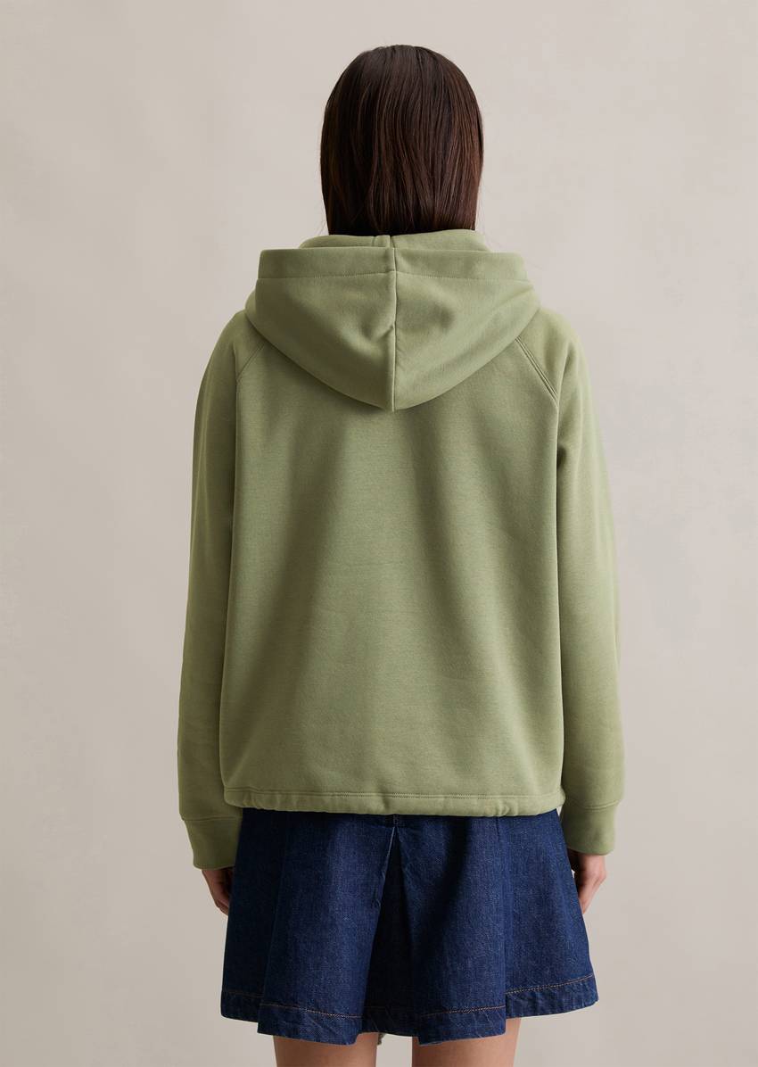 Sweat jacket regular made from a soft organic cotton blend