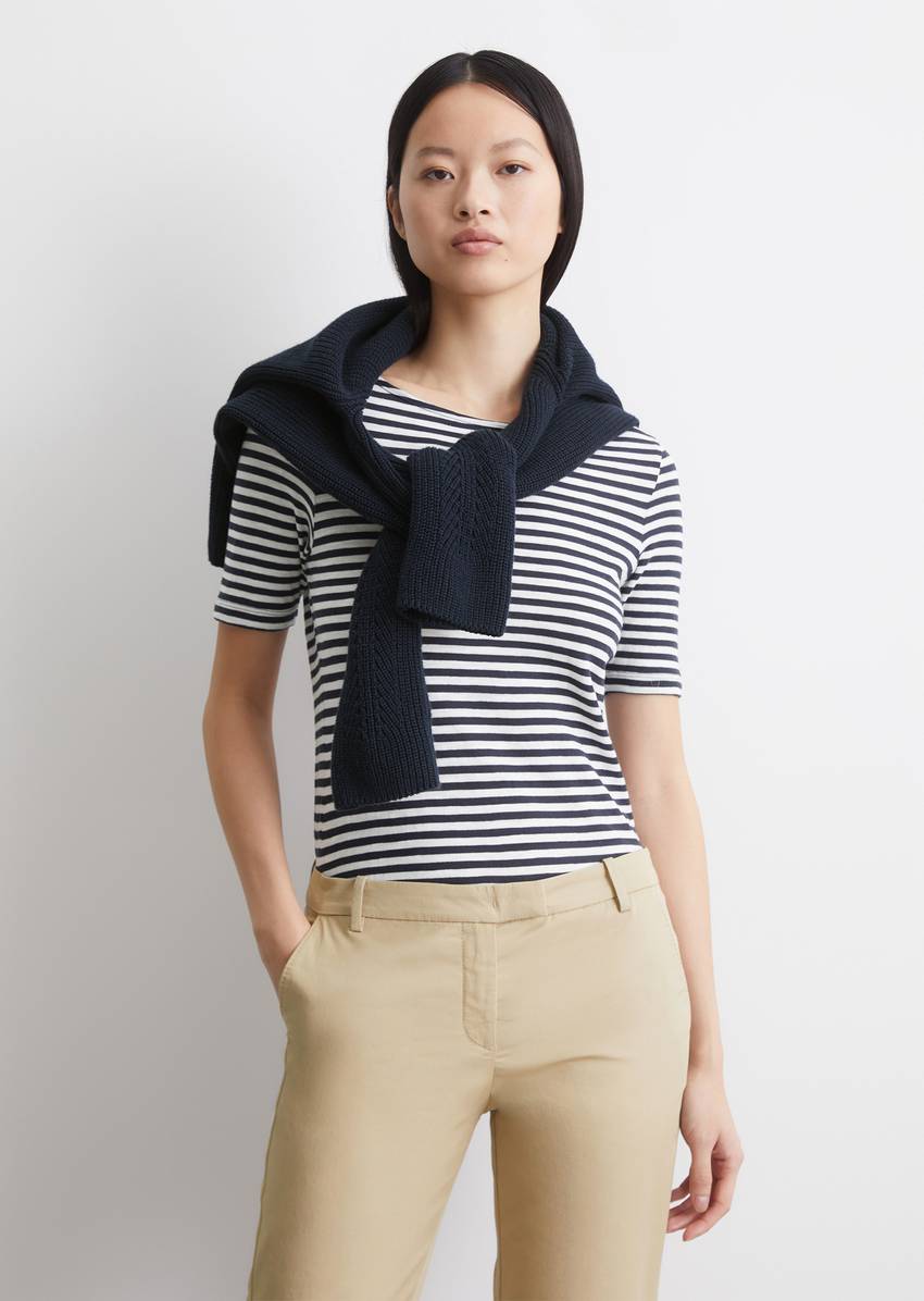 Striped T-shirt in a slim fit Made of organic cotton jersey