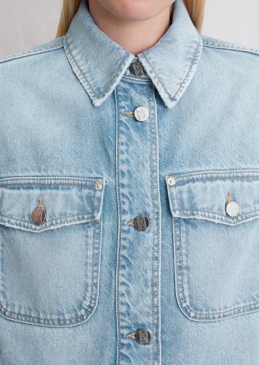 Regular denim vest made from TENCEL™ Lyocell mix
