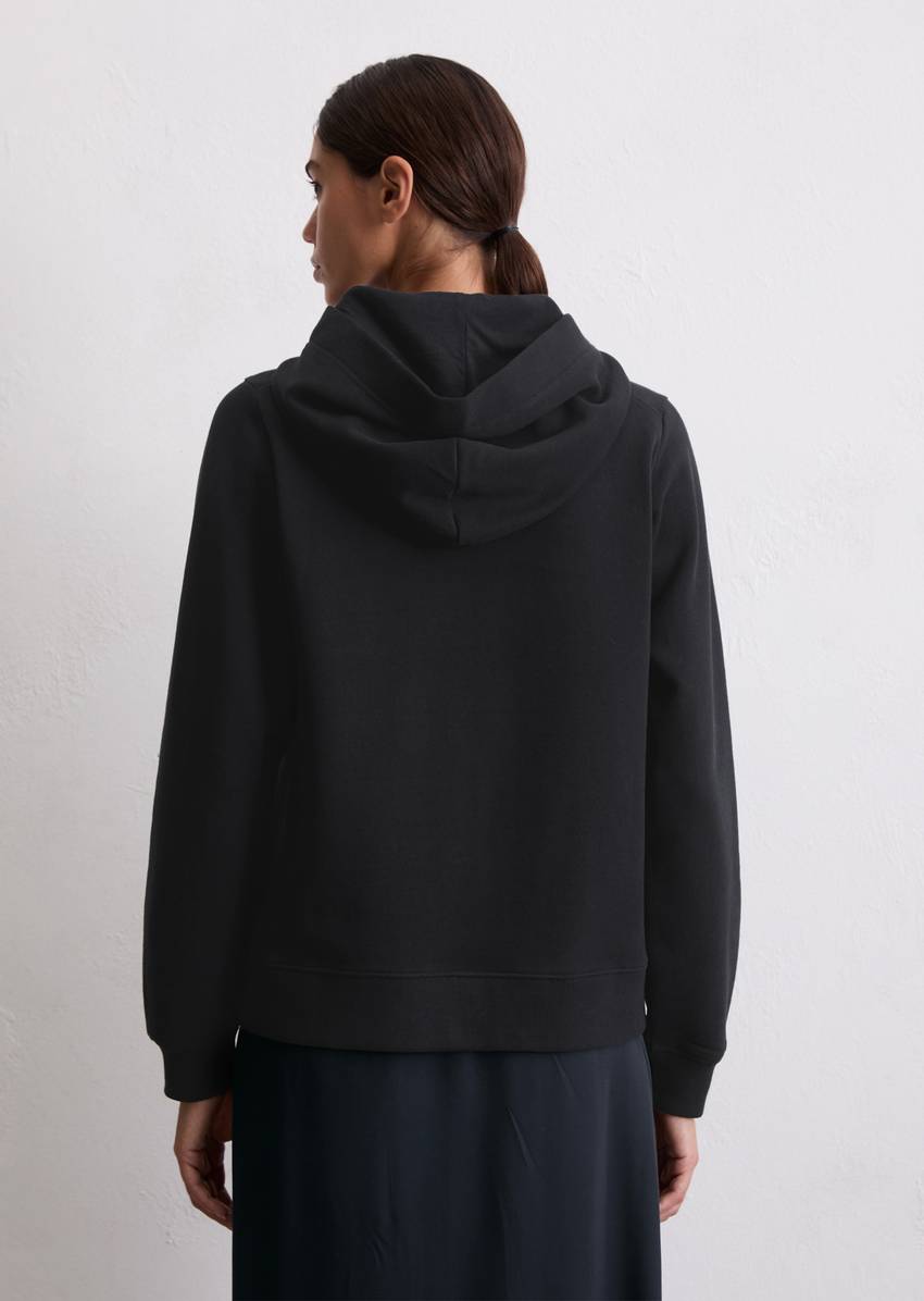 Hoodie relaxed with peached surface