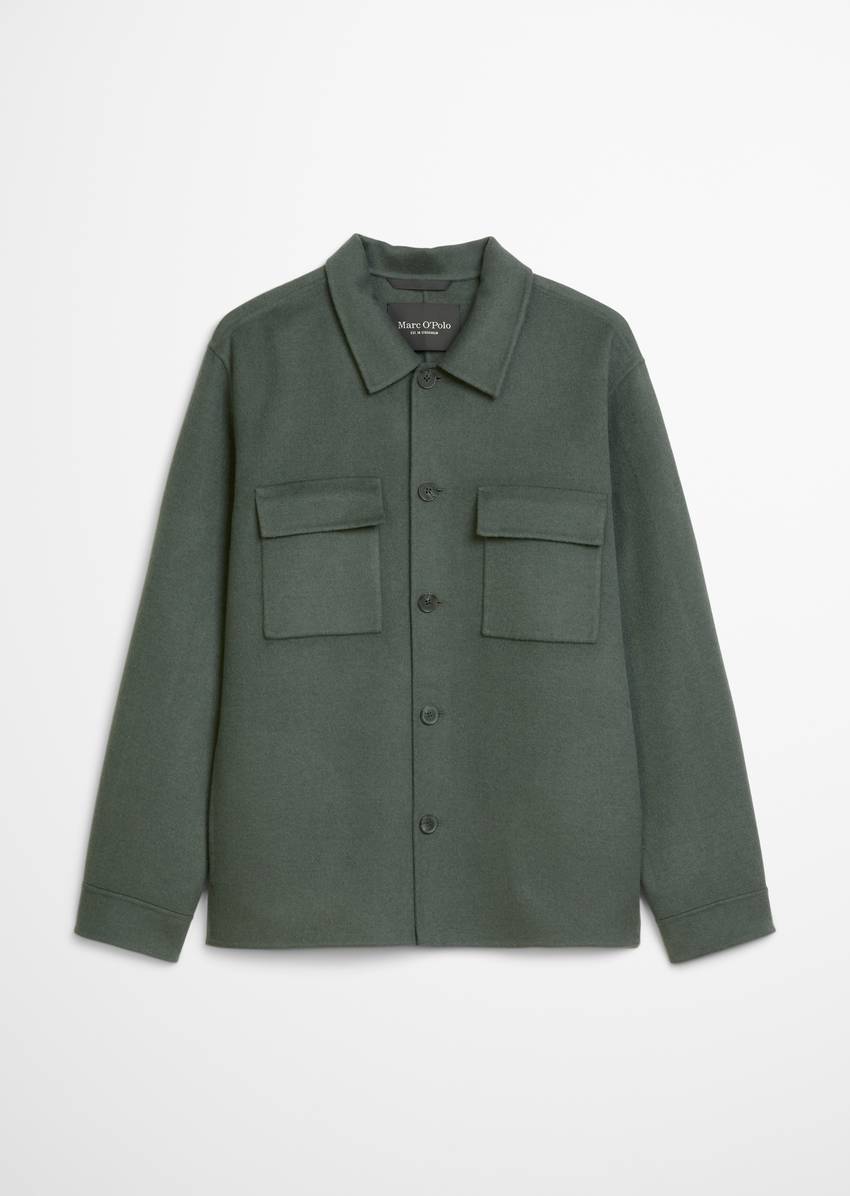 Shirt jacket regular Made from a high-quality sheep's wool mix