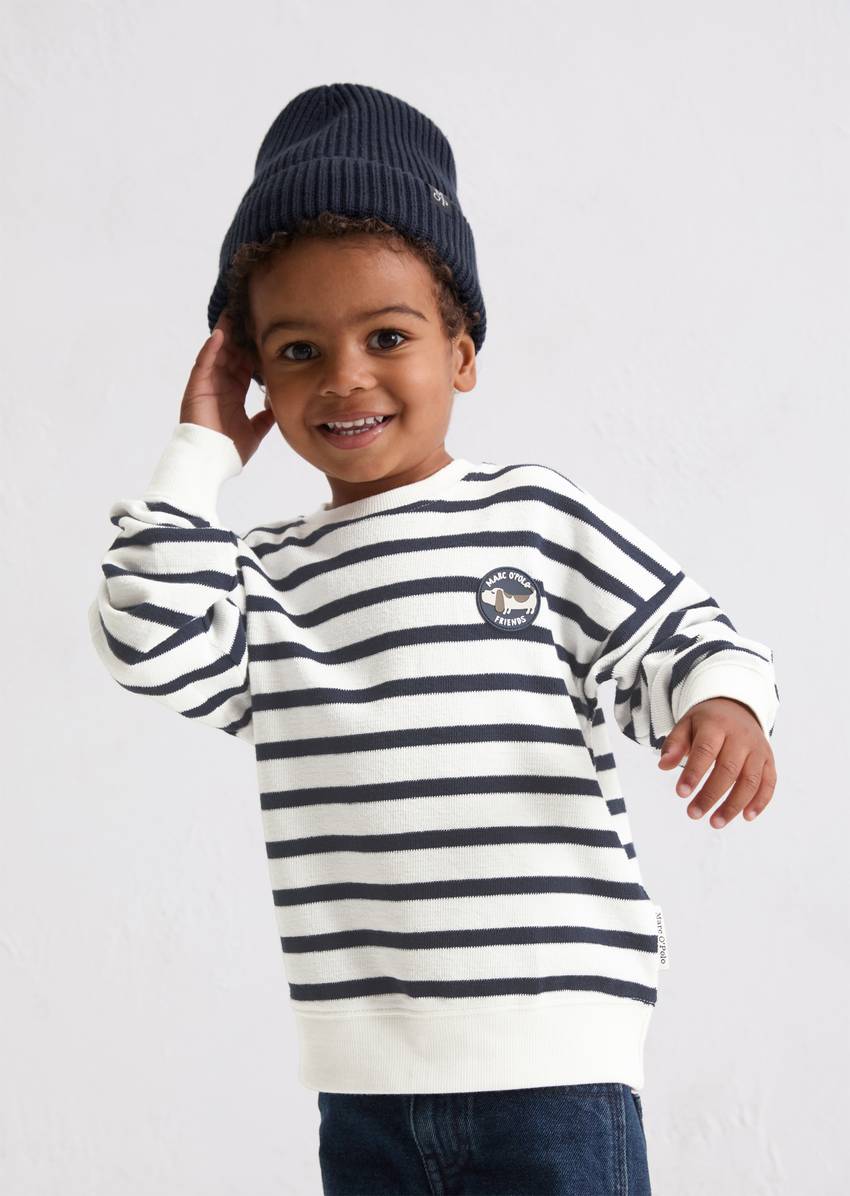 KIDS-BOYS sweatshirt made from textured jersey