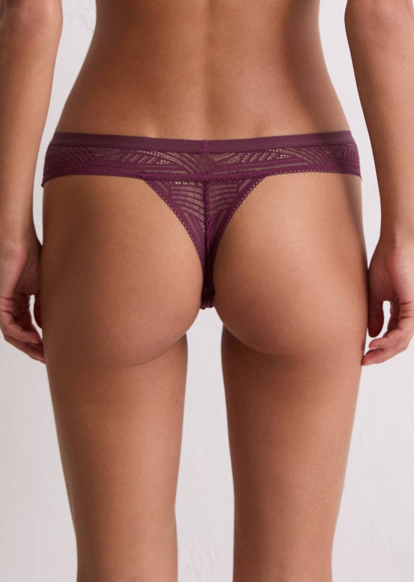 String with delicate lace