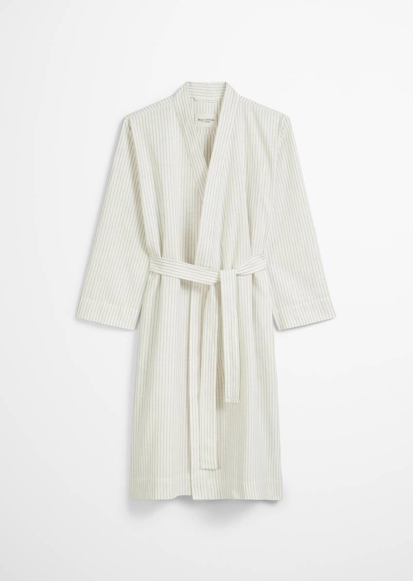 Ladies' bathrobe made from pure organic cotton