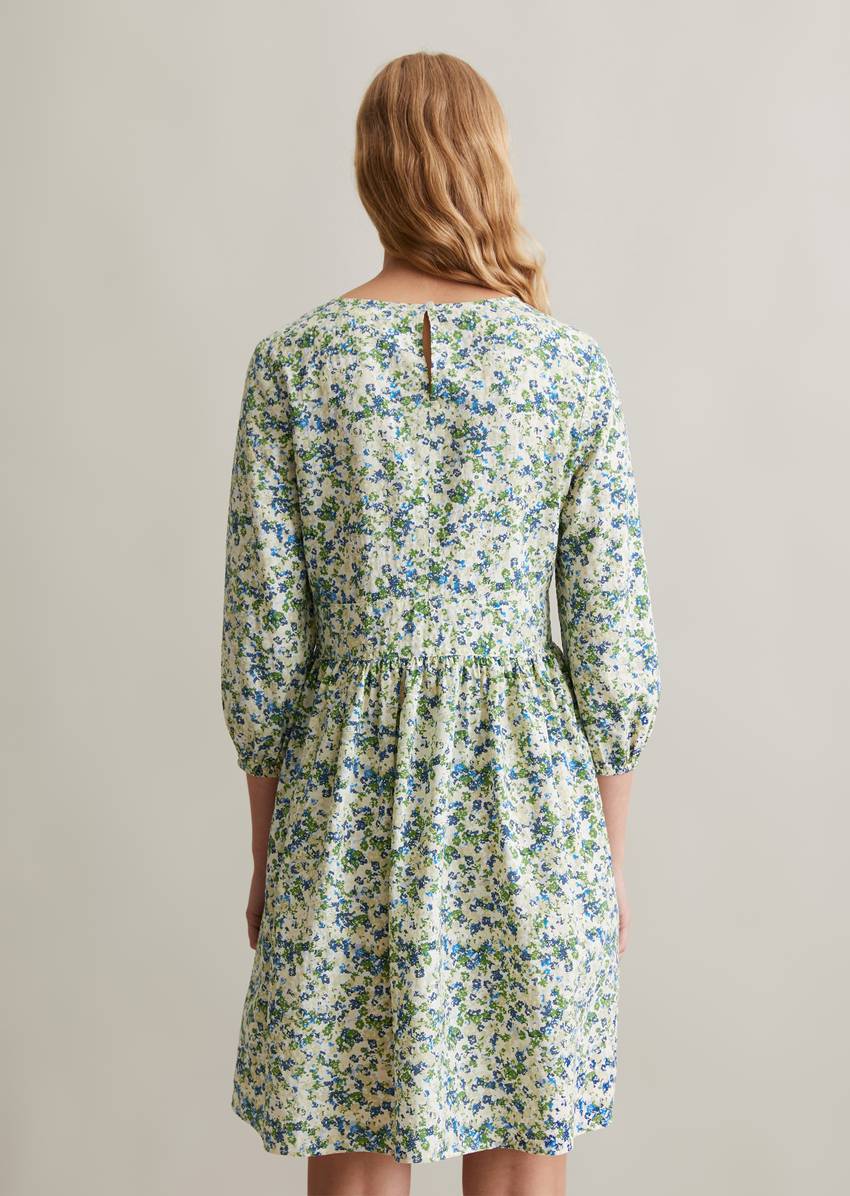 Print dress regular made from LENZING™ ECOVERO™ mix