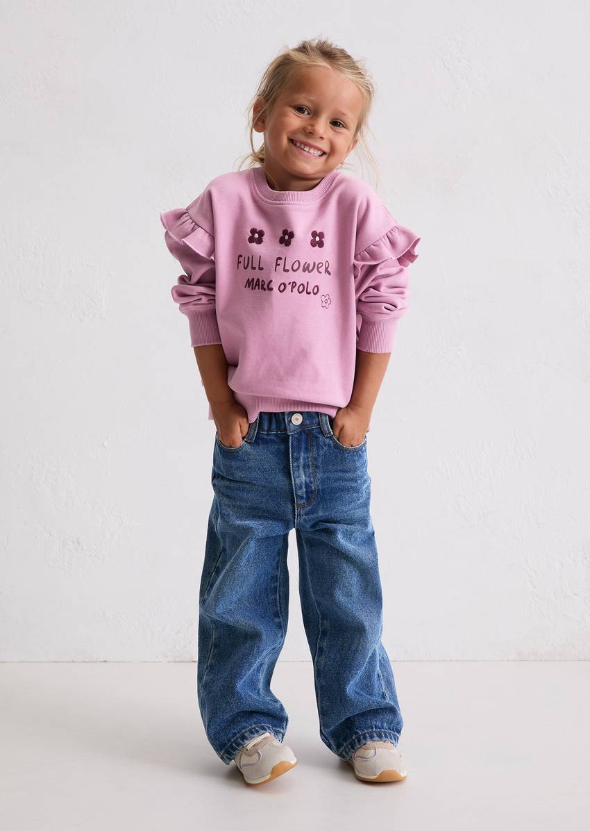 KIDS-GIRLS sweatshirt with frill details