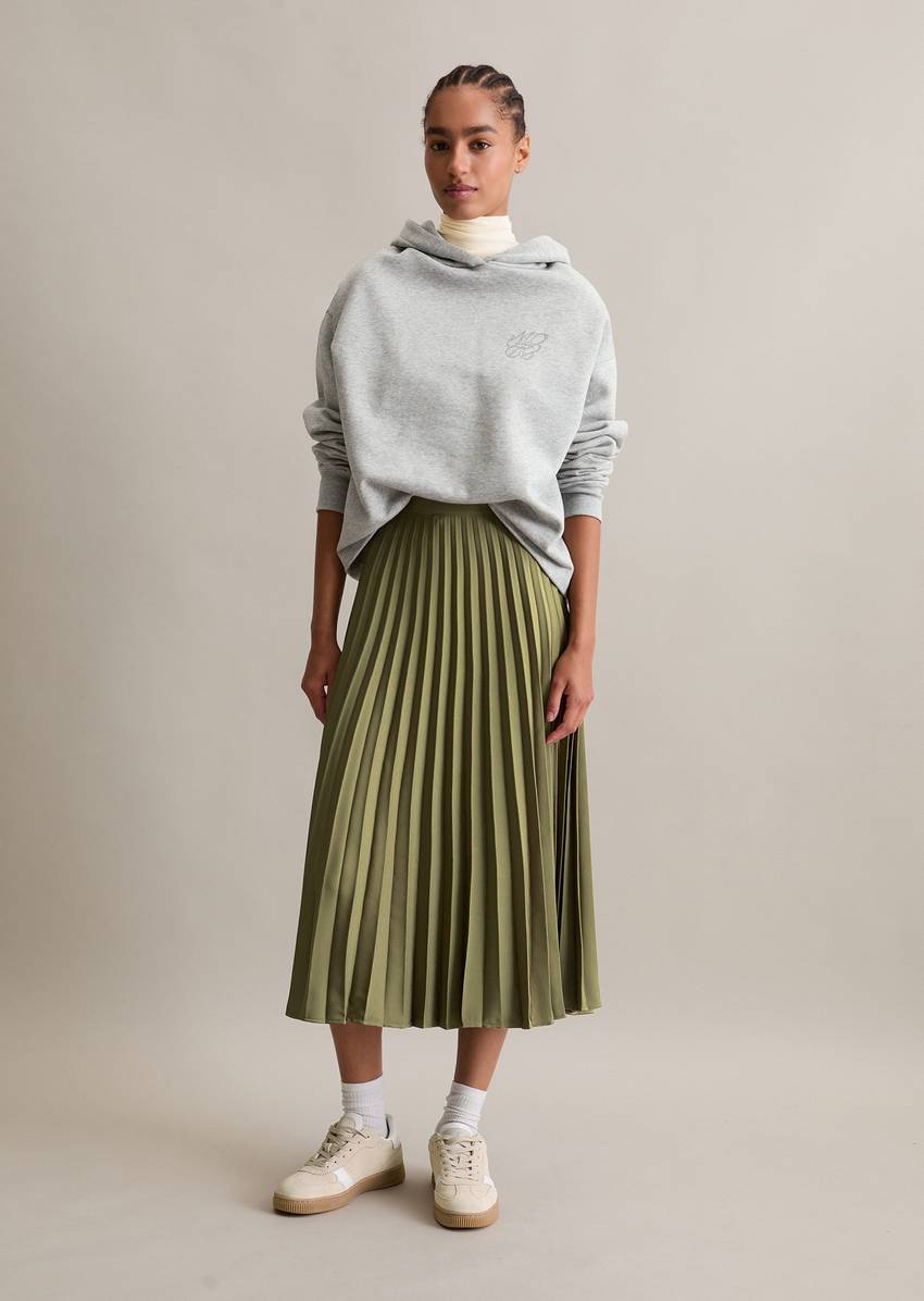 Pleated skirt A-Shape made from recycled polyester