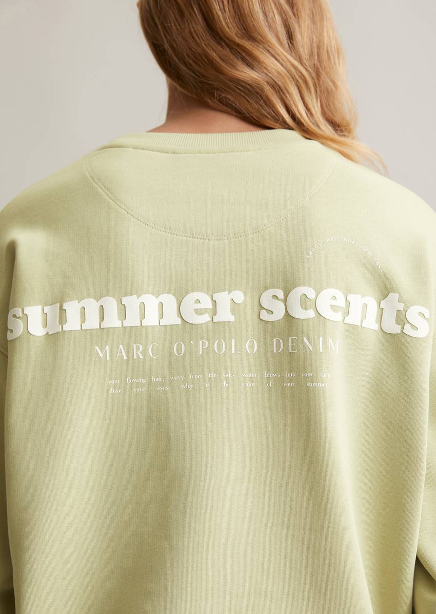 Oversize sweatshirt made from soft French terry