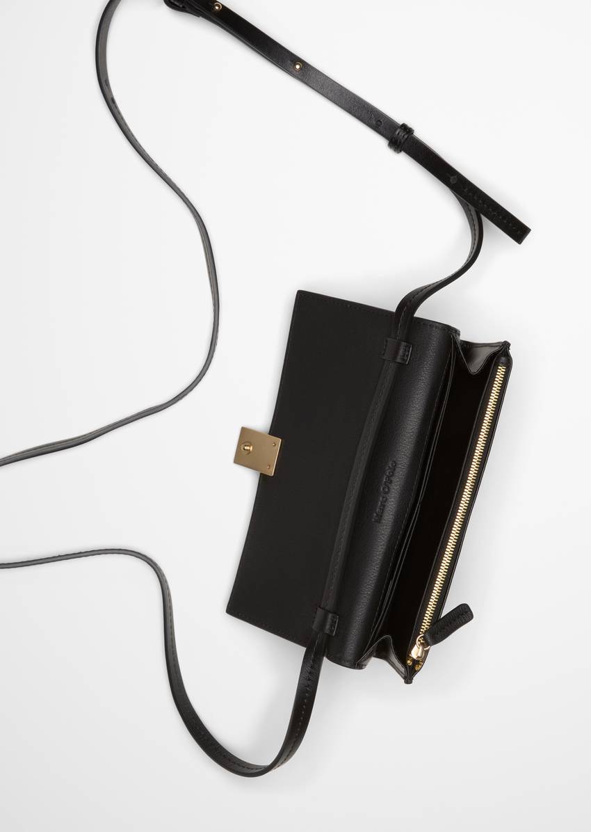 2in1 shoulder bag small made from fine cowhide