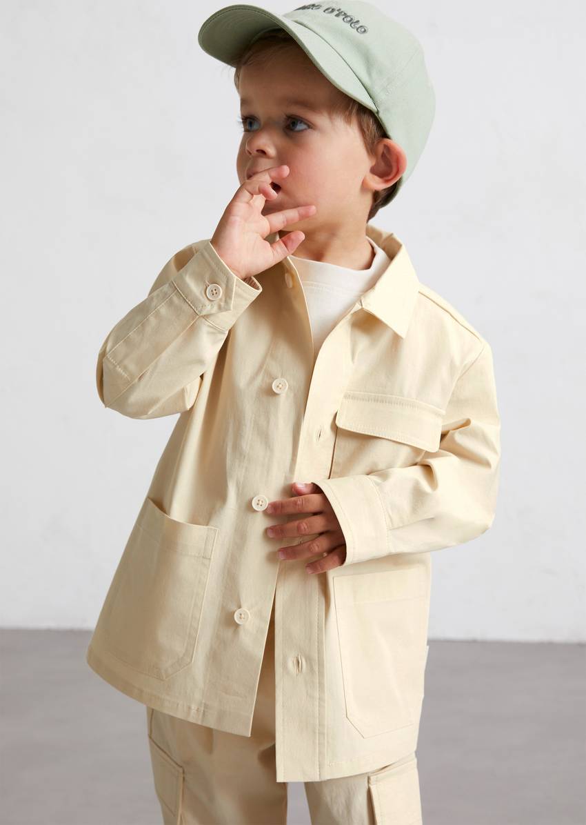 KIDS-BOYS Overshirt made from organic cotton poplin
