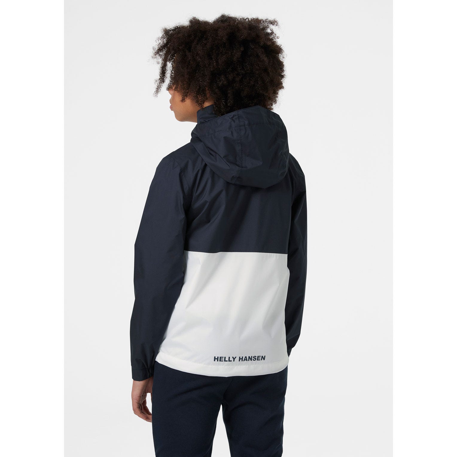 JUNIORS' ACTIVE STRIPE RAIN JACKET