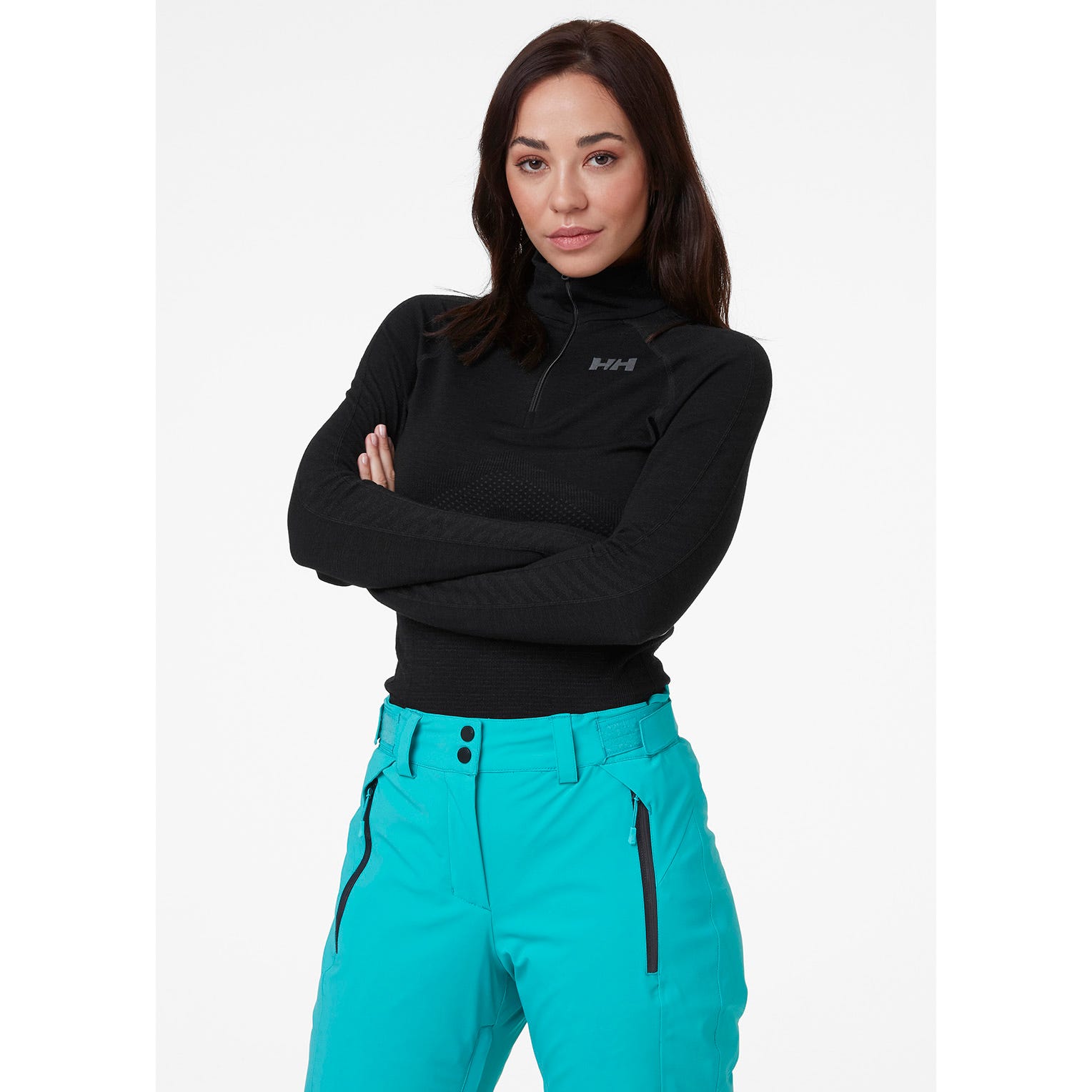 W H1 PRO LIFA SEAMLESS 1/2 ZIP