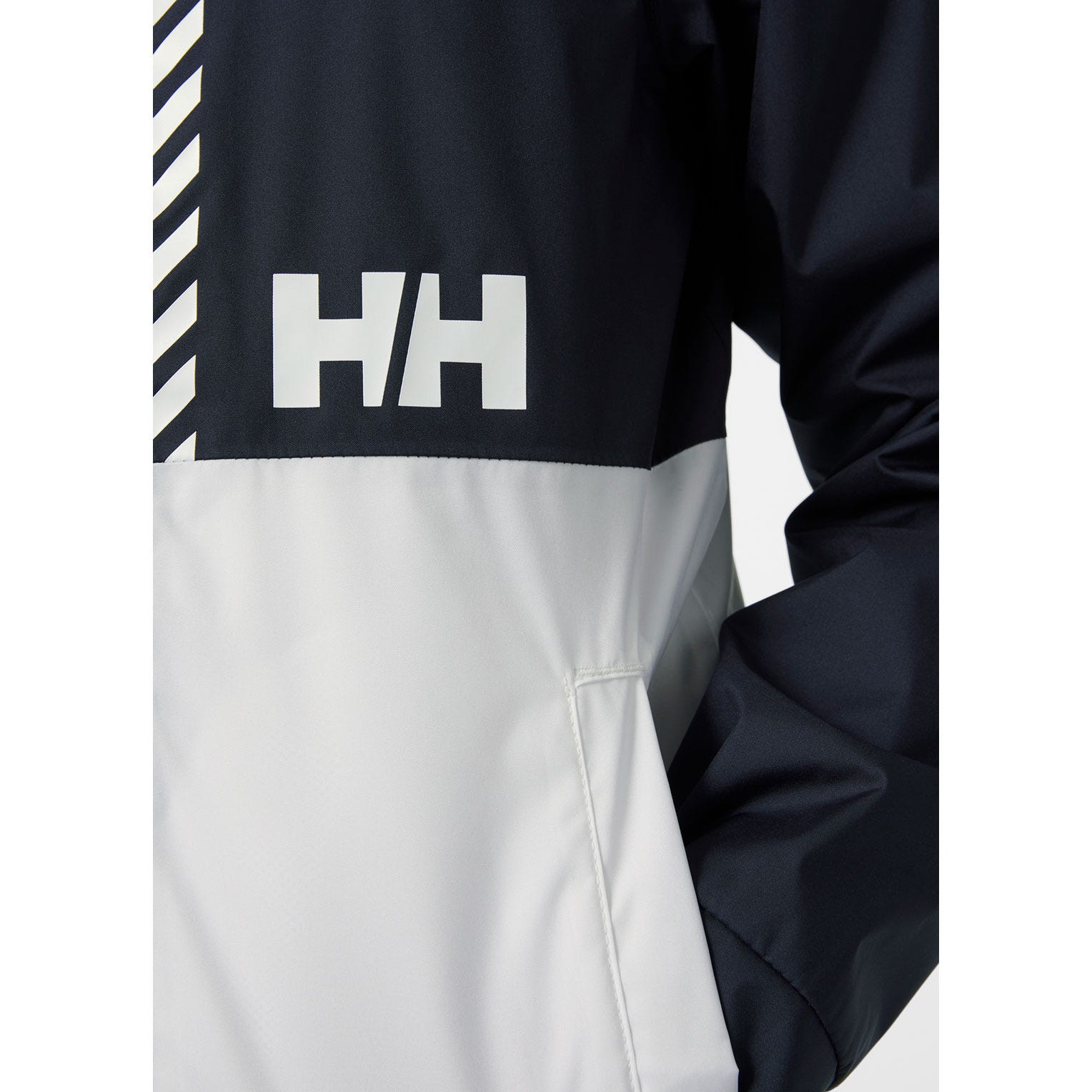 JUNIORS' ACTIVE STRIPE RAIN JACKET